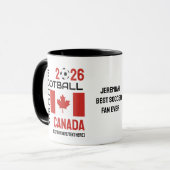 CANADA World Football Custom Name 2026 ELK JAAR Mok (Voorkant links)