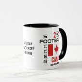 CANADA World Football Custom Name 2026 ELK JAAR Mok (Voorkant rechts)