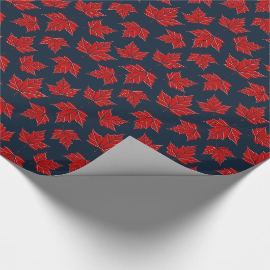 Canada Wrapping Paper Canada Maple Leaf Paper Cadeaupapier (Hoek)