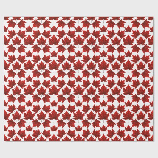 Canada Wrapping Paper Canada Maple Leaf Paper Cadeaupapier (Vlak)
