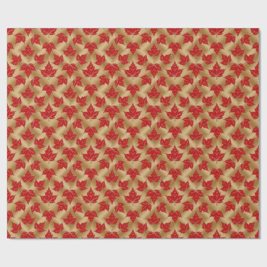 Canada Wrapping Paper Canada Maple Leaf Paper Cadeaupapier (Vlak)