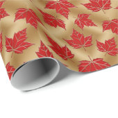 Canada Wrapping Paper Canada Maple Leaf Paper Cadeaupapier (Rol Hoek)