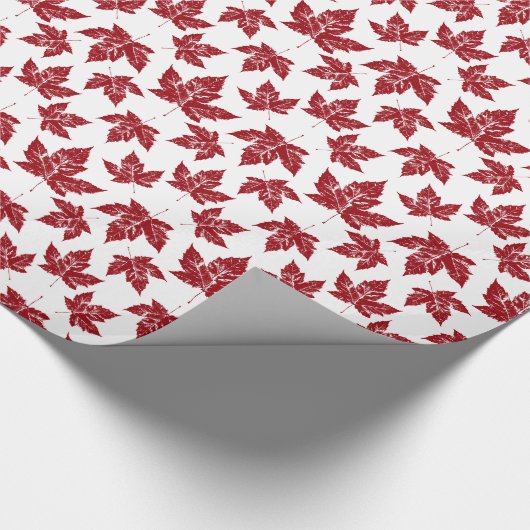 Canada Wrapping Paper Canada Maple Leaf Paper Cadeaupapier (Hoek)