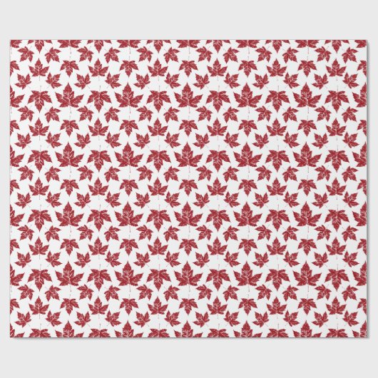 Canada Wrapping Paper Canada Maple Leaf Paper Cadeaupapier (Vlak)