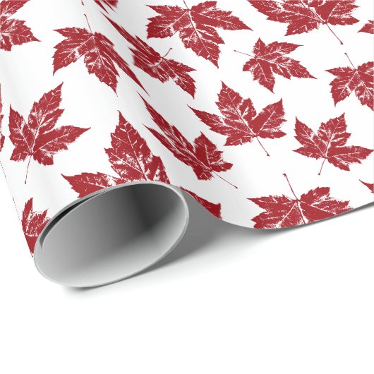 Canada Wrapping Paper Canada Maple Leaf Paper Cadeaupapier (Rol Hoek)