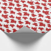 Canada Wrapping Paper Canada Maple Leaf Paper Cadeaupapier (Hoek)