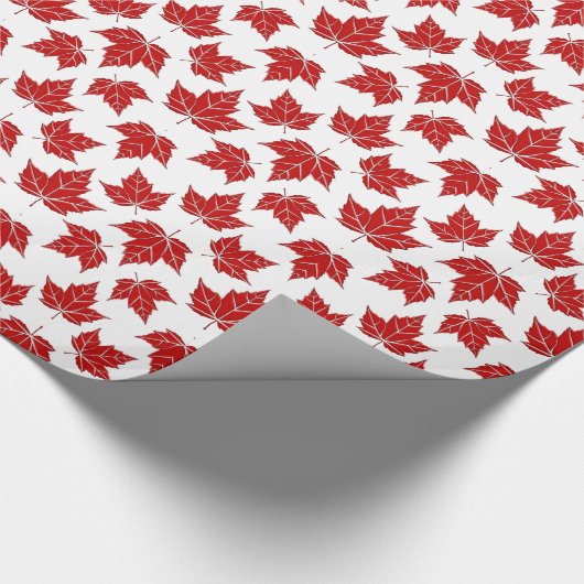 Canada Wrapping Paper Canada Maple Leaf Paper Cadeaupapier (Hoek)