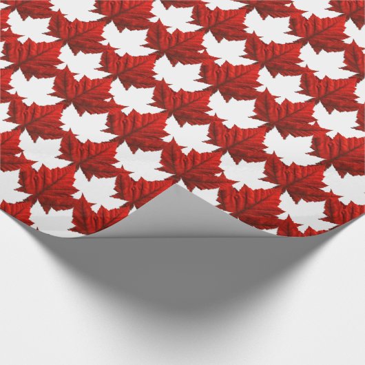 Canada Wrapping Paper Canada Maple Leaf Paper Cadeaupapier (Hoek)