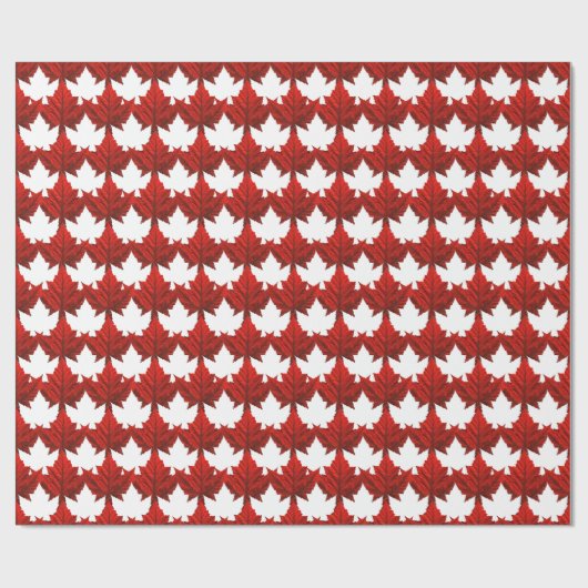 Canada Wrapping Paper Canada Maple Leaf Paper Cadeaupapier (Vlak)