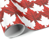 Canada Wrapping Paper Canada Maple Leaf Paper Cadeaupapier (Rol Hoek)