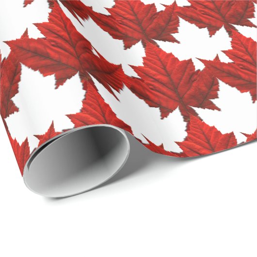 Canada Wrapping Paper Canada Maple Leaf Paper Cadeaupapier (Rol Hoek)