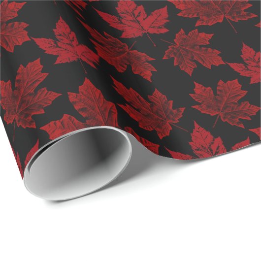 Canada Wrapping Paper Canada Maple Leaf Paper Cadeaupapier (Rol Hoek)