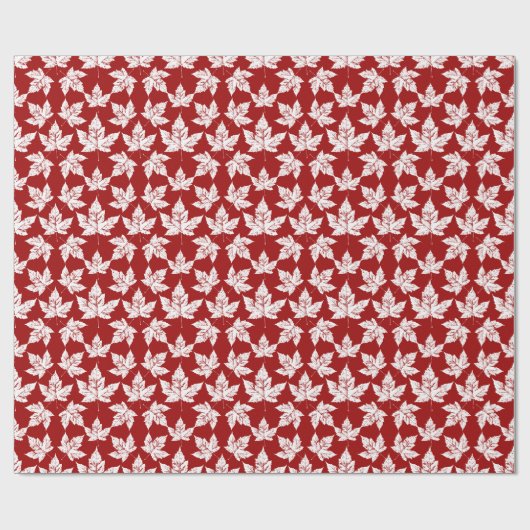 Canada Wrapping Paper Canada Maple Leaf Paper Cadeaupapier (Vlak)