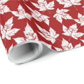 Canada Wrapping Paper Canada Maple Leaf Paper Cadeaupapier (Rol Hoek)