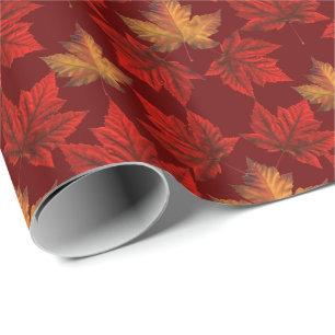 Canada Wrapping Paper Canada Maple Leaf Paper Cadeaupapier
