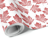 Canada Wrapping Paper Canada Maple Leaf Paper Cadeaupapier (Rol Hoek)