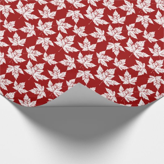 Canada Wrapping Paper Canada Maple Leaf Paper Cadeaupapier (Hoek)