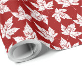 Canada Wrapping Paper Canada Maple Leaf Paper Cadeaupapier (Rol Hoek)