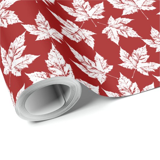 Canada Wrapping Paper Canada Maple Leaf Paper Cadeaupapier (Rol Hoek)