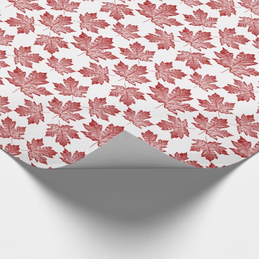 Canada Wrapping Paper Canada Maple Leaf Paper Cadeaupapier (Hoek)