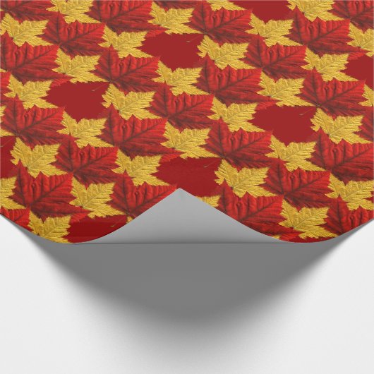 Canada Wrapping Paper Canada Maple Leaf Paper Cadeaupapier (Hoek)