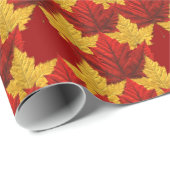Canada Wrapping Paper Canada Maple Leaf Paper Cadeaupapier (Rol Hoek)
