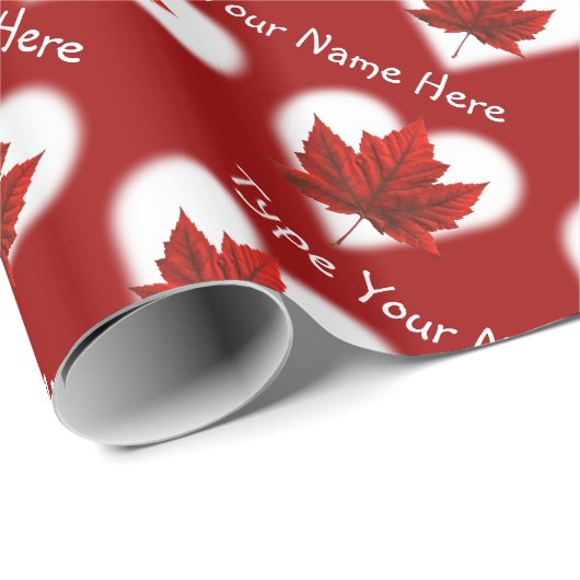 Canada Wrapping Paper Canada Souvenir Gift Paper Cadeaupapier (Rol Hoek)