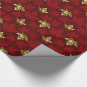Canada Wrapping Paper Gold Canada Souvenir Paper Cadeaupapier (Hoek)
