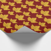 Canada Wrapping Paper Maple Leaf Souvenir Paper Cadeaupapier (Hoek)