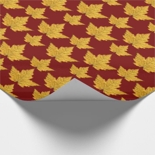 Canada Wrapping Paper Maple Leaf Souvenir Paper Cadeaupapier (Hoek)