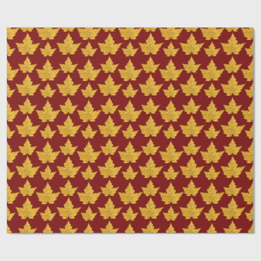 Canada Wrapping Paper Maple Leaf Souvenir Paper Cadeaupapier (Vlak)