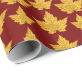 Canada Wrapping Paper Maple Leaf Souvenir Paper Cadeaupapier (Rol Hoek)