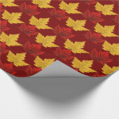 Canada Wrapping Paper Maple Leaf Souvenir Paper Cadeaupapier (Hoek)