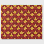 Canada Wrapping Paper Maple Leaf Souvenir Paper Cadeaupapier (Vlak)