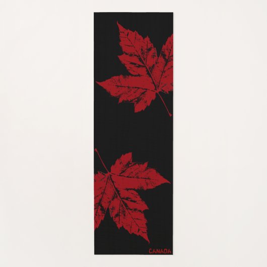Canada Yoga Mats Canada Maple Leaf Yoga Mat (Voorkant)