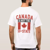 Canada Zal NOOIT de 51e Staat T-Shirt Canada  (Achterkant)