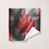 Canada zijden vlag bad handdoek (Wasdoekje)