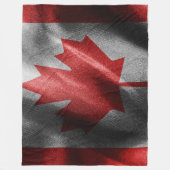 Canada zijden vlag fleece deken (Voorkant)