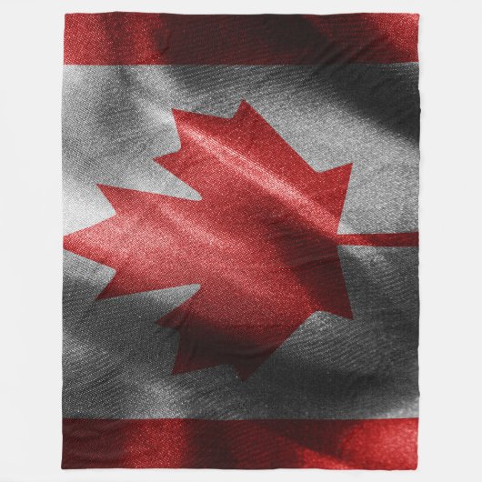 Canada zijden vlag fleece deken (Voorkant)
