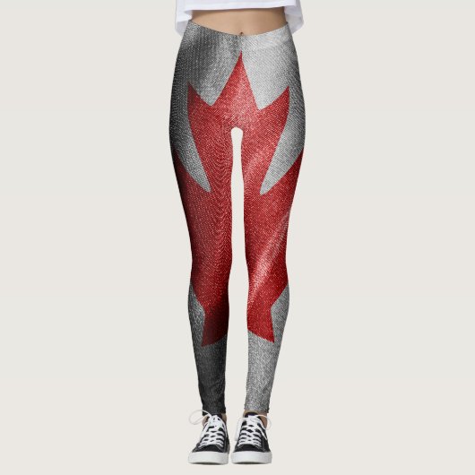 Canada zijden vlag leggings (Voorkant)