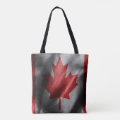 Canada zijden vlag tote bag (Achterkant)