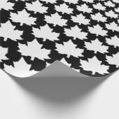 CANADA Zwart & Wit Esdoornbladeren inpakpapier (Hoek)