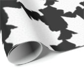 CANADA Zwart & Wit Esdoornbladeren inpakpapier (Rol Hoek)