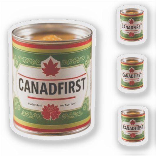 CANADAEERST CAN STICKER (Voorkant)
