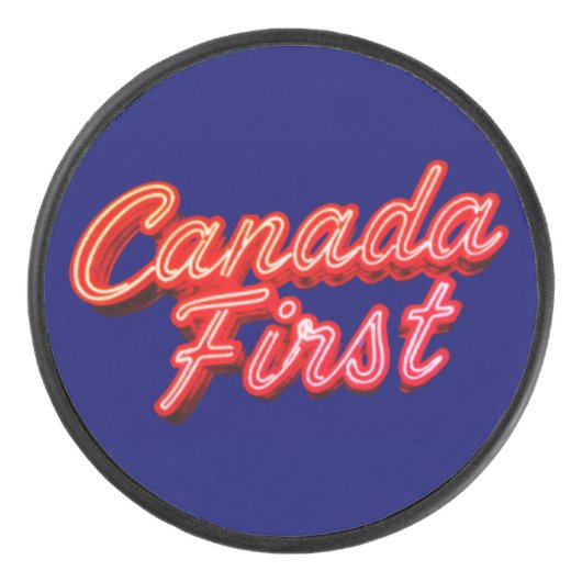 CANADAEERST HOCKEY PUCK (Voorkant)