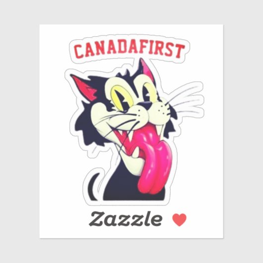 CANADAFIRST CAT STICKER (Vel)