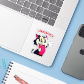 CANADAFIRST CAT STICKER (Laptop met iPhone)