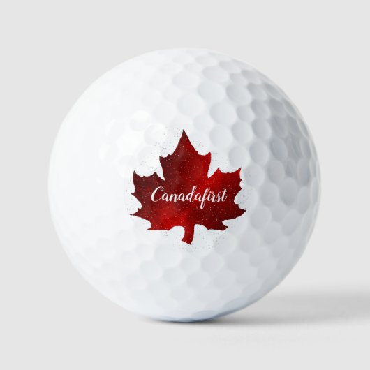 Canadafirst esdoornblad golfballen (Voorkant)