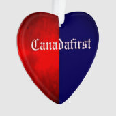 CANADAFIRST HART acryl Ornament (voorkant)