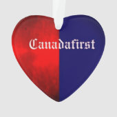 CANADAFIRST HART acryl Ornament (achterkant)